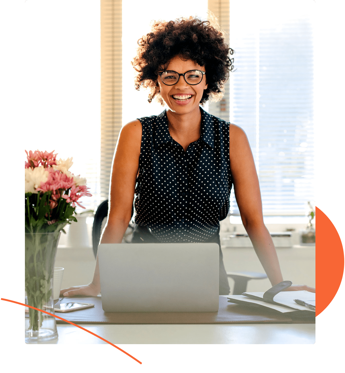 Young business woman smiling Young business woman smiling